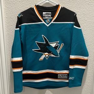 RBK NWOT NHL licensed women’s cut jersey San Jose Sharks hockey GORGEOUS DETAILS